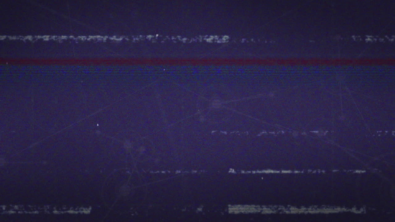 Animation of interference over blurred background