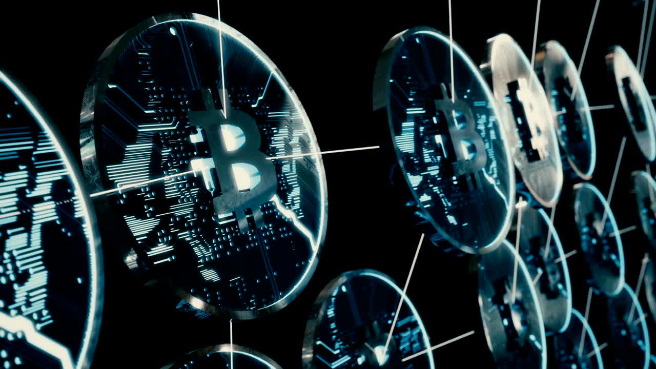 비트코인은 디지털 지갑에 저장되어 있습니다.