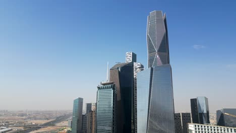 Saudi-Arabia-money-and-wealth-with-tall-luxury-skyscrapers-on-skyline