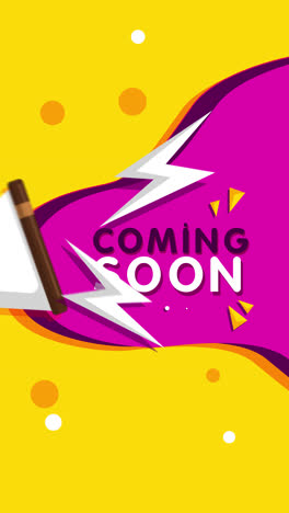 coming soon announcement graphic design