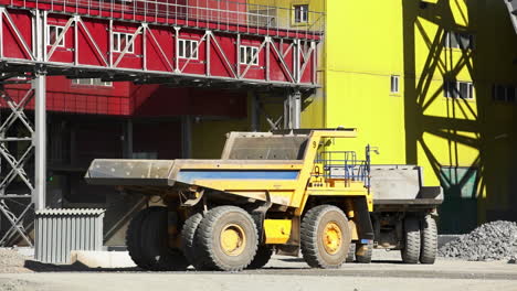 mining truck at industrial site