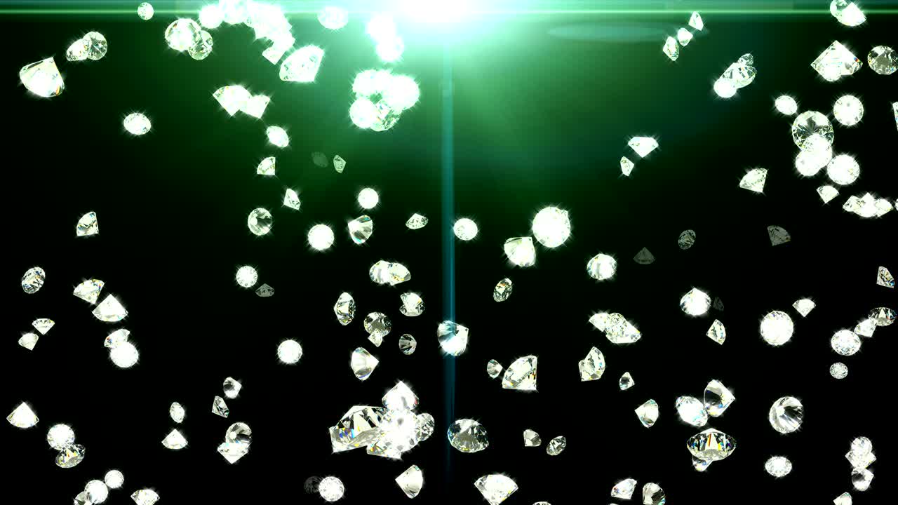 배경에 다이아몬드 애니메이션을 만들기 위해 원활한 루프를 사용하십시오.