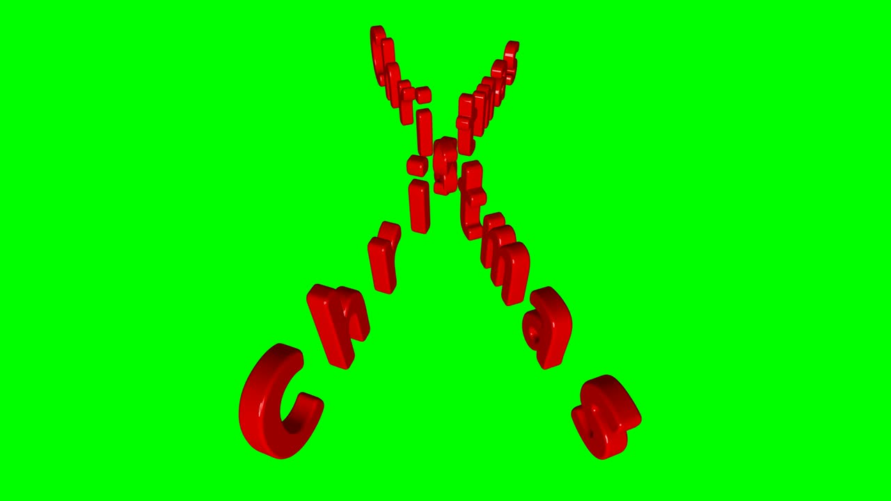 빛 아래로 회전하는 빨간색의 빛과 그림자의 분위기