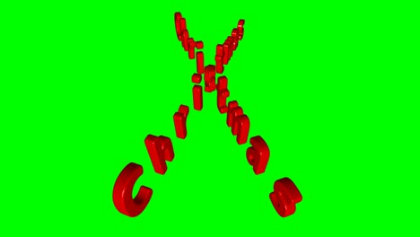 [chroma key loop] gradation of light and shadow of red happy christmas that rotates under the light