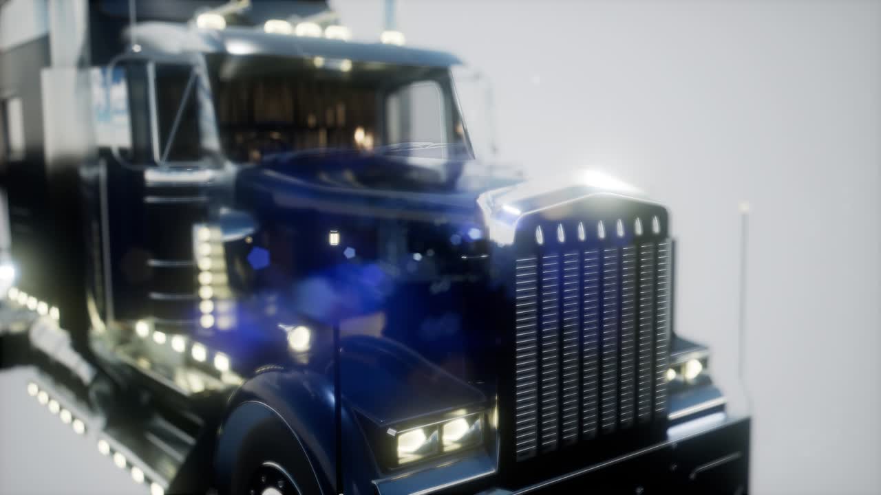 밝은 미국 트럭 트랙