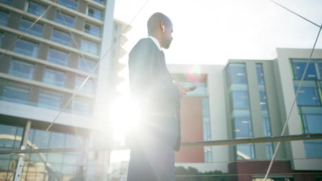 businessman walking in city