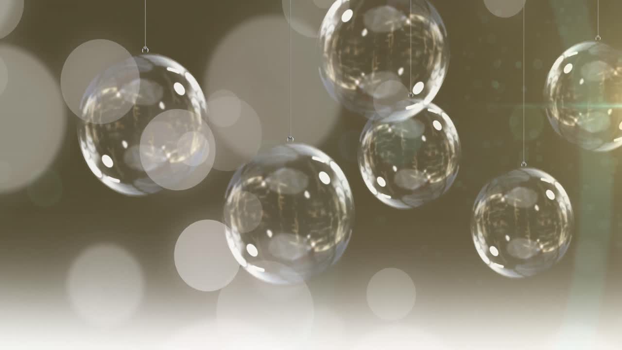 스 ⁇  위에 크리스마스 볼의 애니메이션