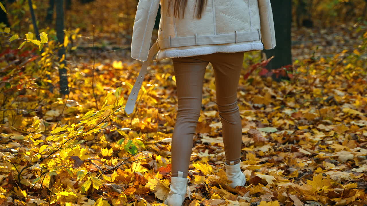 가을의 숲에서 는 여자