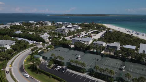 ultra blue color of the gulf near boca grande community of south florida