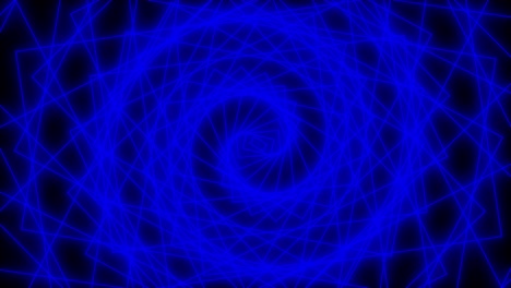 túnel giratorio psicodélico, espiral abstracta en tonos azules