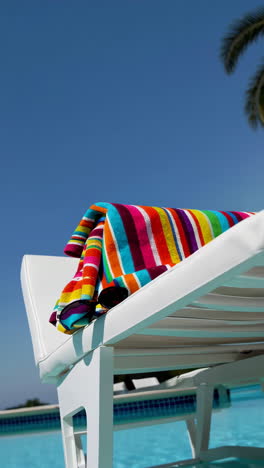 poolside relaxation and sunglasses