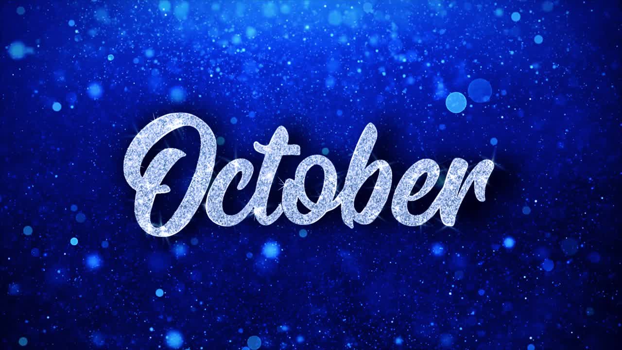Sfondo Scintillante Mese di Ottobre