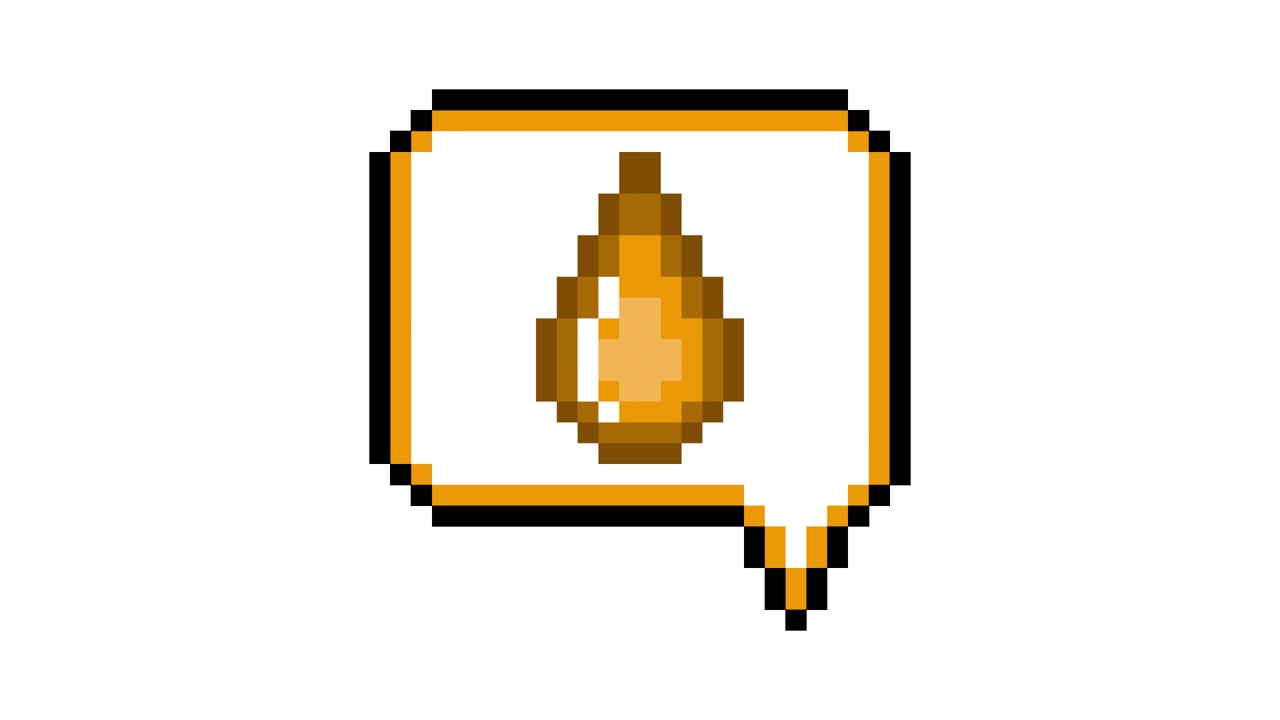 Pixel Art Pop-up Icon Animation with Drop in Speech Bubble (8).mov