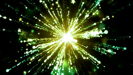 partículas de hadas verdes