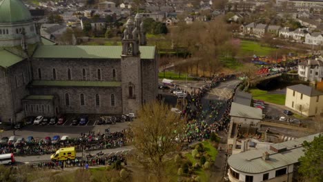 st patrick's day parade near galway cathedral