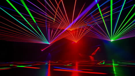 colorful laser light show