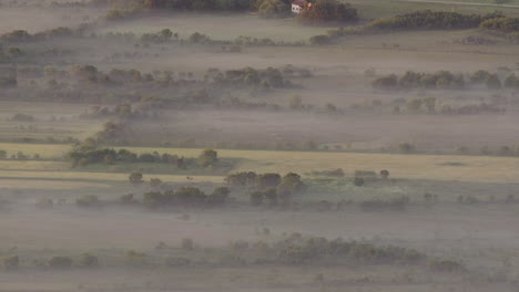 timelapse of fog moving fast over fields in lofoten islands, norway