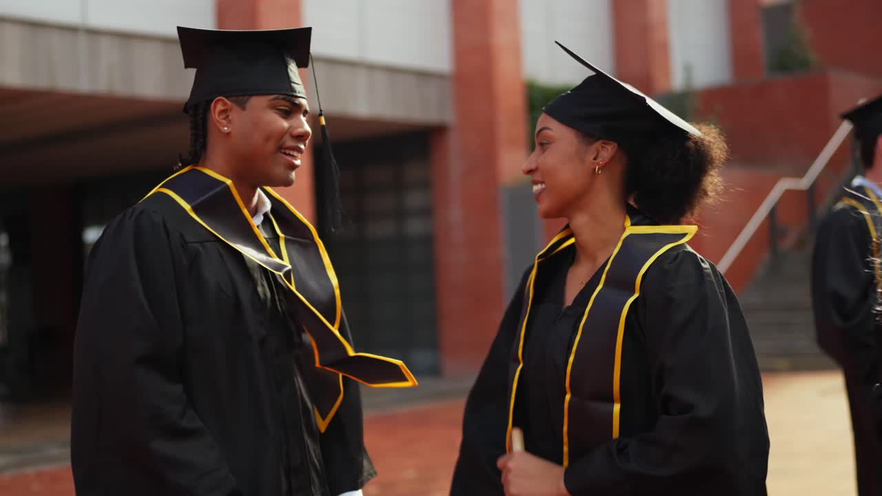 Graduation Celebration with Hugs and Diplomas