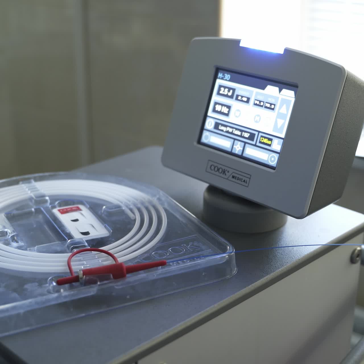 Modern equipment in operating room. Surgery room with modern equipment