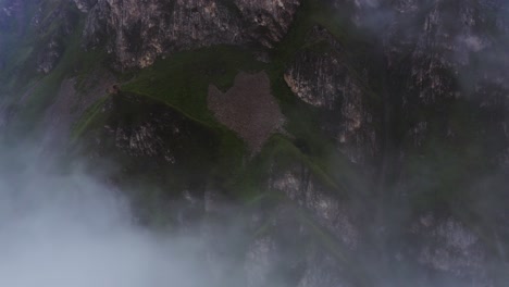 misty mountain peaks