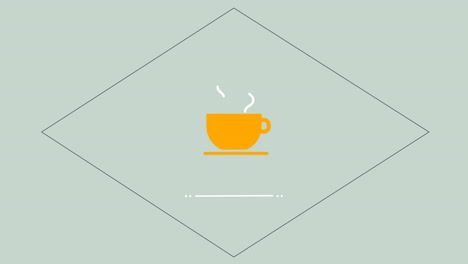 logotipo de la taza de café caliente