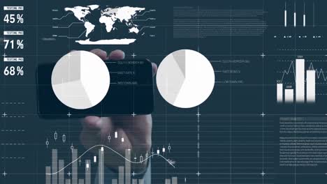 Animation-of-financial-data-processing-over-dark-background