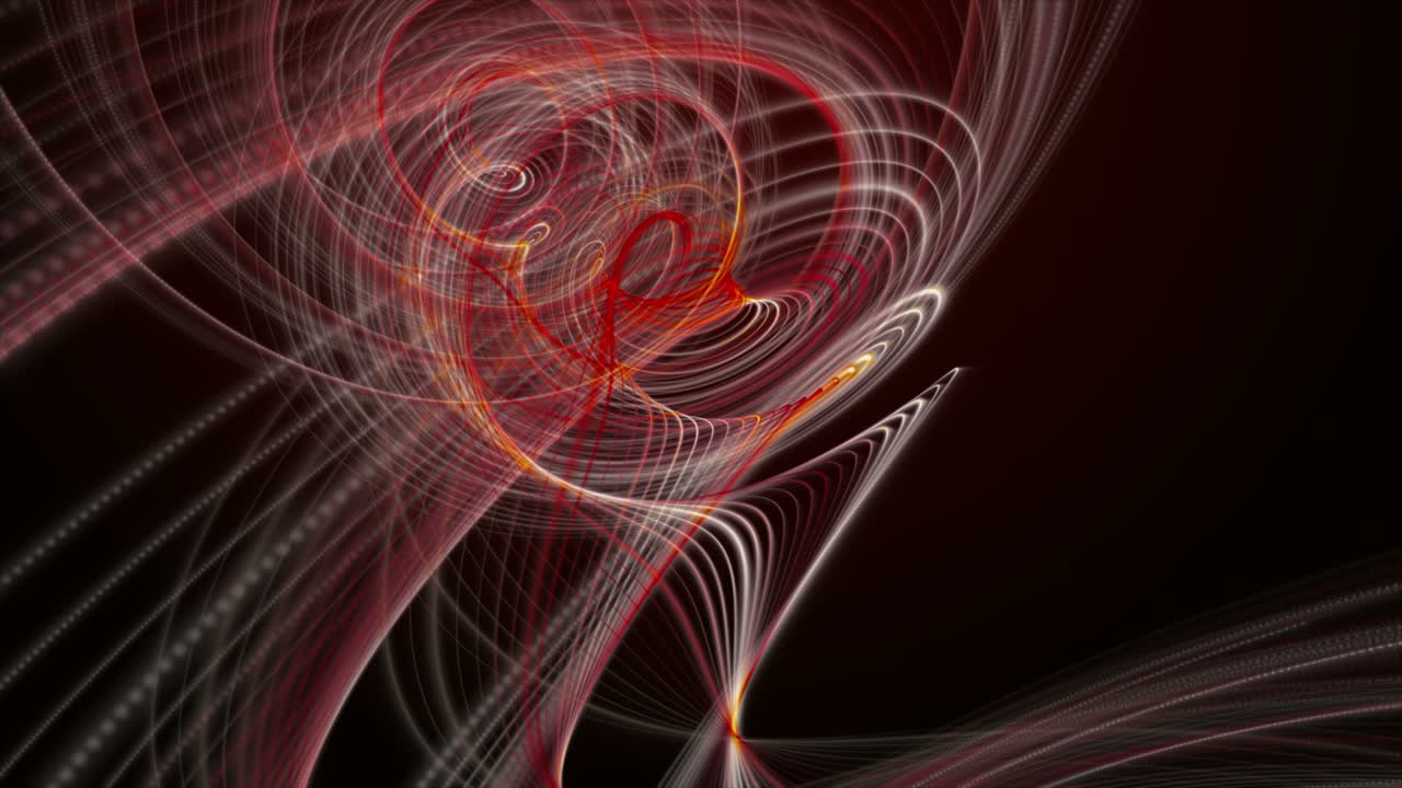 animación futurista con objeto de rayas de partículas en cámara lenta, 4096x2304 bucle 4k