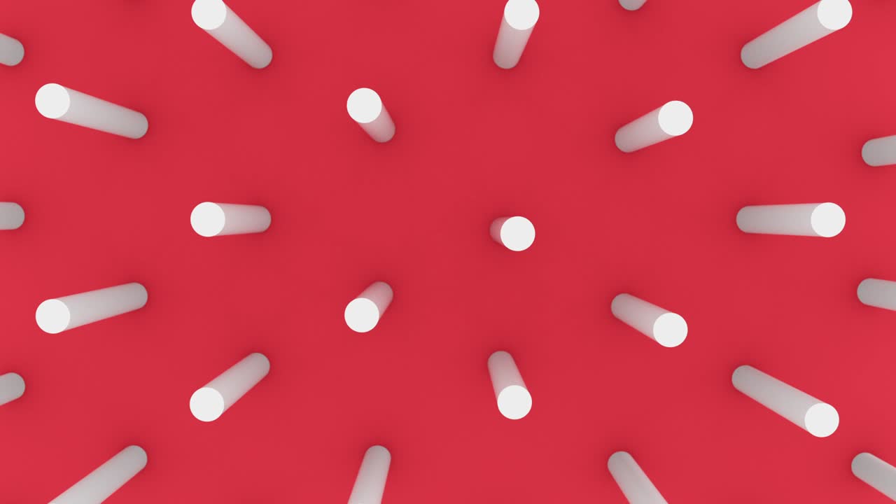 추상적인 3d 모양 실린더 배경 4k 애니메이션