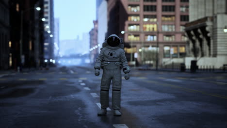 lonely-astronaut-in-deserted-city