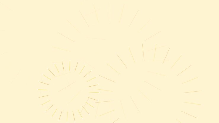 Abstract Animation of Expanding Circular Line Patterns on Cream Background
