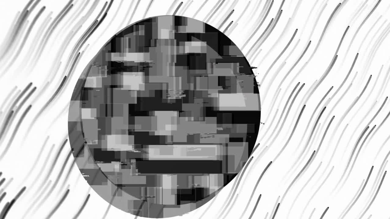 검은 빛의 흔적 위의 초점 서클