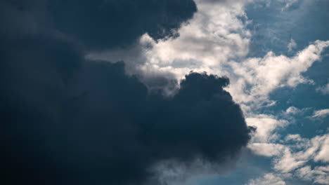 a time lapse showing active spring storm clouds gathering in the sky over worcestershire, england