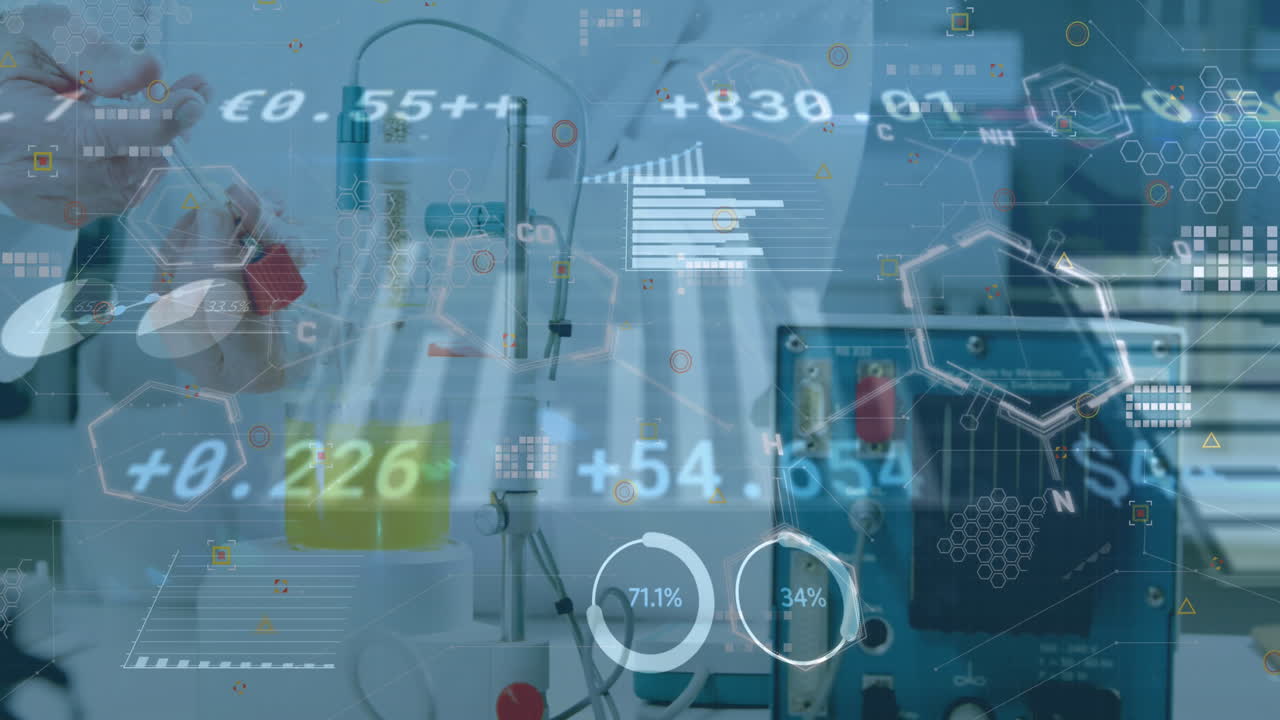An animation of financial data processing