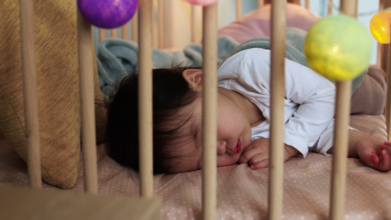 아시아 아기 의 가까운 모습