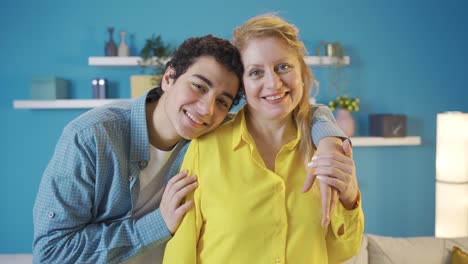 Portrait-of-happy-and-cheerful-mother-and-son.