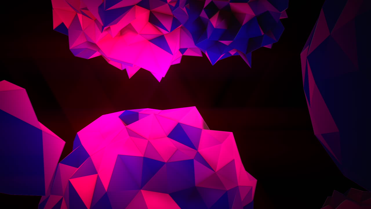 orbe líquido futurista púrpura y azul en el espacio oscuro