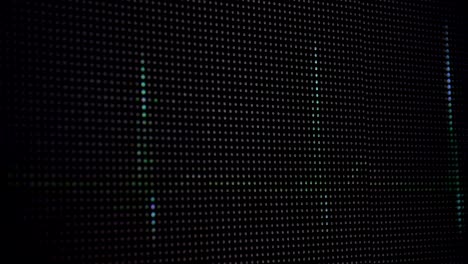 close up of a led display