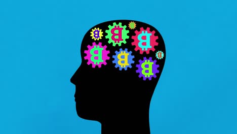 pensamientos de bitcoin multicolores