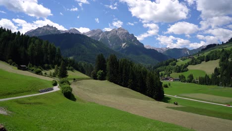 scenic view of the beautiful landscape in the alps