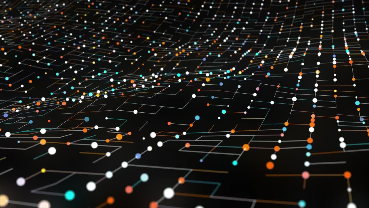 Abstract digital background with particles