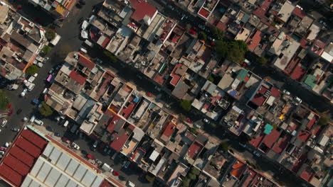 vista aérea del barrio del distrito de la ciudad de méxico