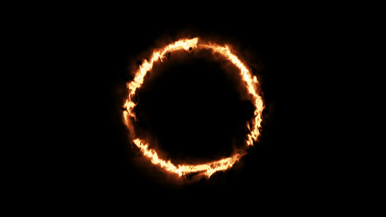 abstract fire burning circle seamless background