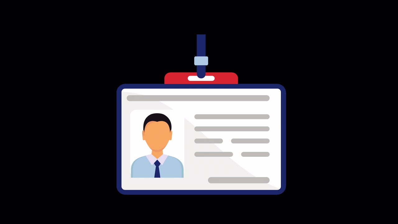 Animated Corporate Identification Card Reveal