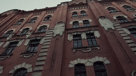 exterior of a large old brick building