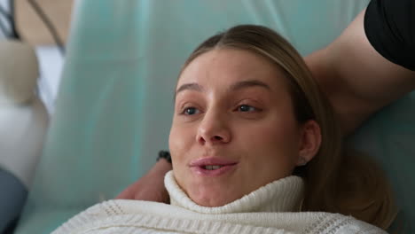 woman patient during medical exam