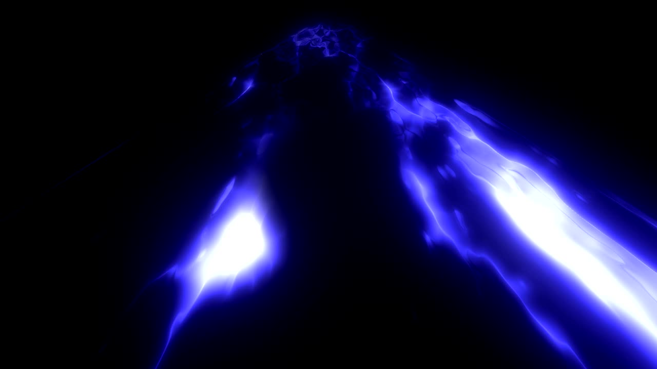 미래의 공상과학 에너지 터널: 우주에서 반이는 불빛 3d 렌더링