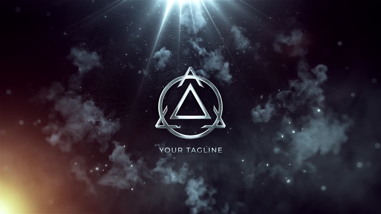 Cinematic Logo Reveal with Smoke and Glowing Light Effects