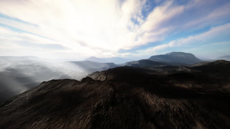 Alpine-chains-shrouded-in-the-morning-fog