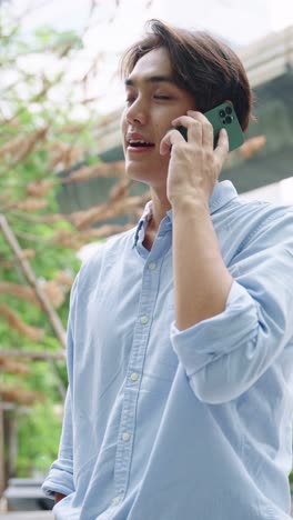 man talking on his cell phone