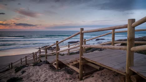 beach steps sunsetdp 4k 01